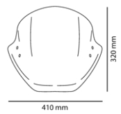 Honda CB1000R (08- ) plexi Puig 5022F (univerzal)