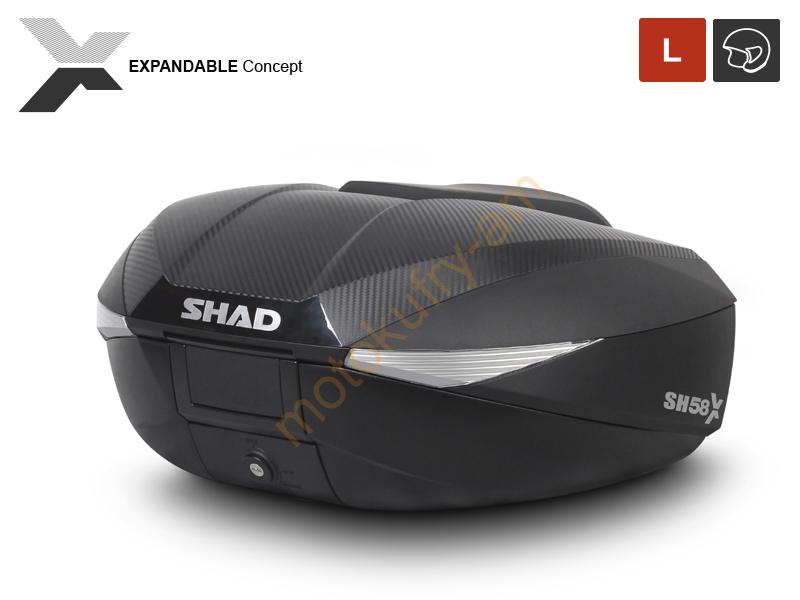 SHAD SH58X černá Motokufr s plotnou 58L