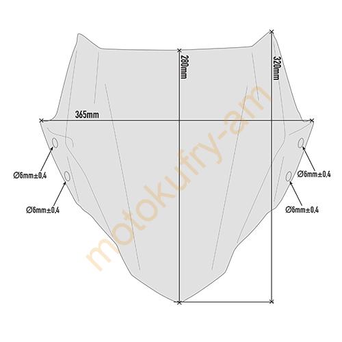 Honda CB500F 19 plexi Puig 3657H