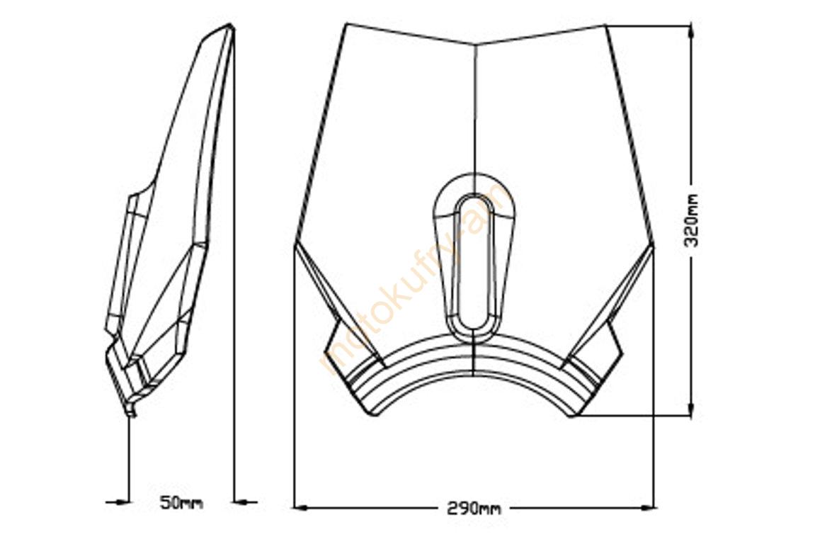 Husqvarna Svartpilen 701 19- Plexi Puig 3858H