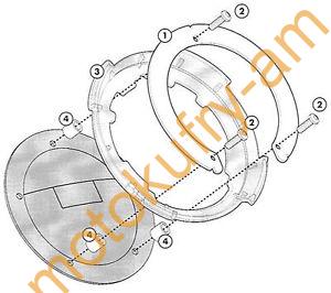 BF50 K objímka pro uchycení tankruksaku V-Strom1050/1000 14-/800 DE/SE 23/GSX S 15-