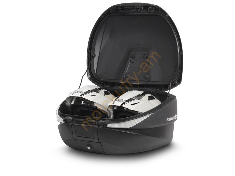 SHAD SH58X bílá Motokufr s plotnou 58L