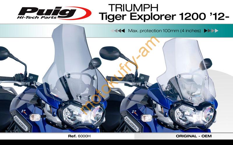 Triumph Tiger Explorer 1200 12-15 Plexi Puig 6006H