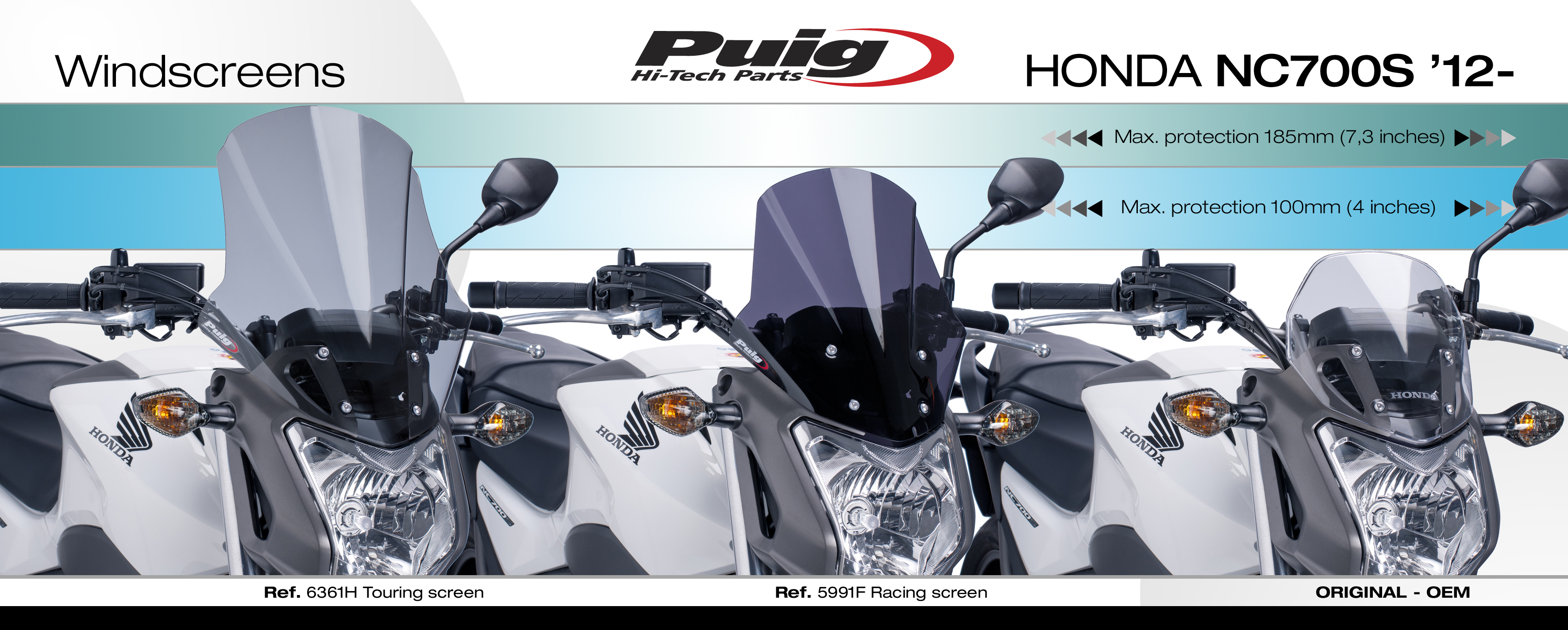 Plexi PUIG Honda NC 700/750 S 5991F