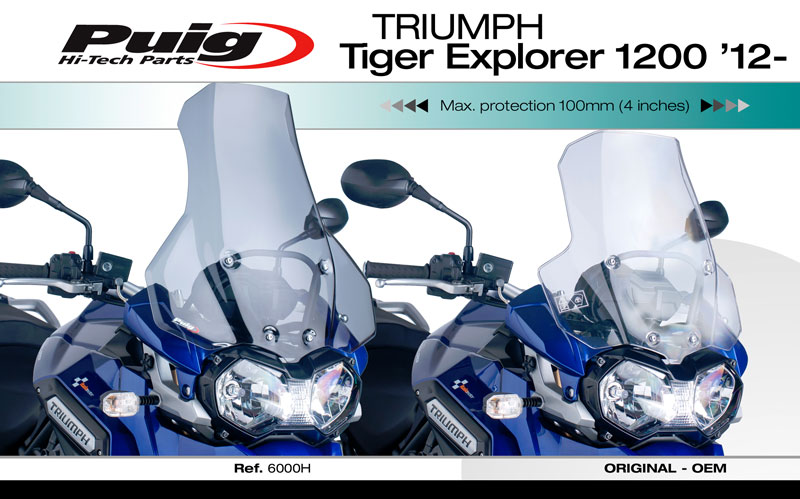 Triumph Tiger Explorer 1200 12-15 Plexi Puig 6000H