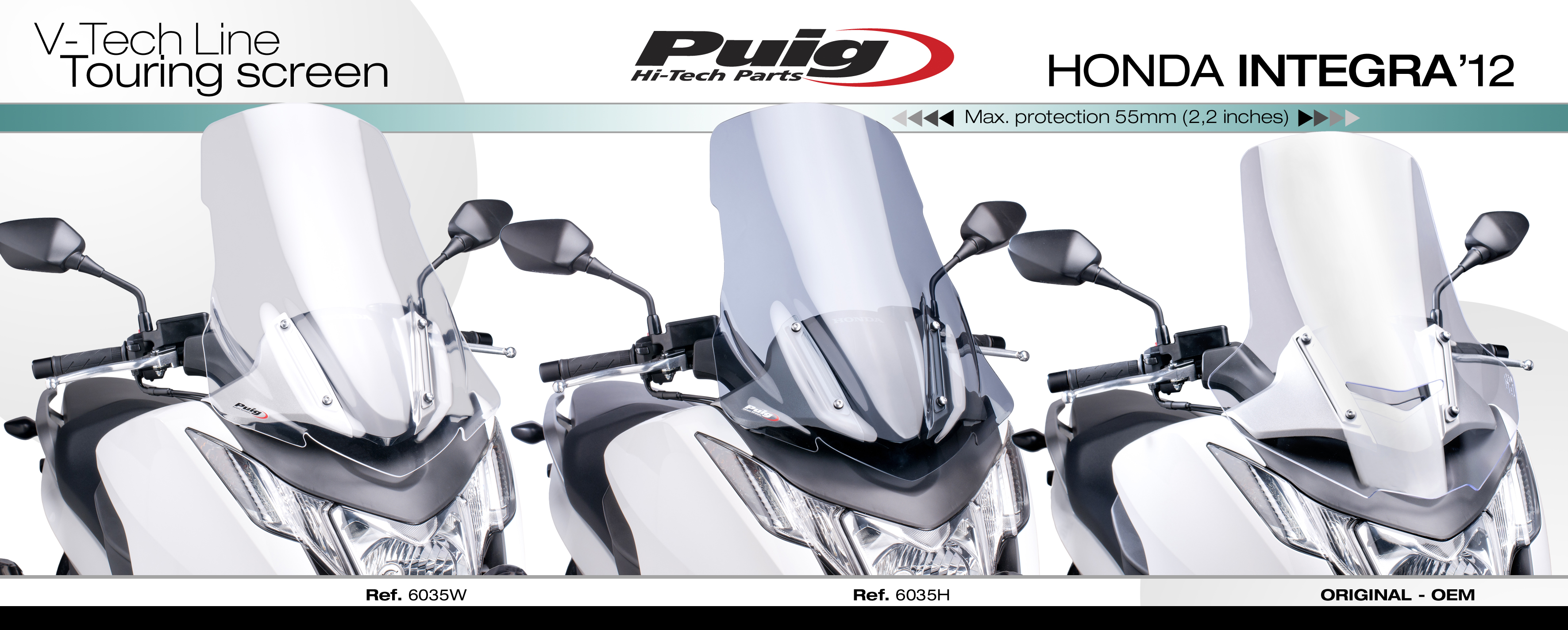 Plexi Honda Integra 700/750 -20 plexi PUIG 6035H