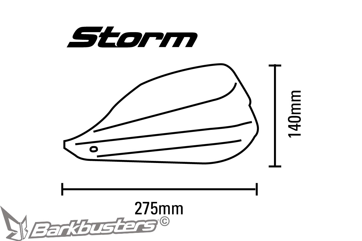 Plasty pro chrániče BHG Storm  STM-003