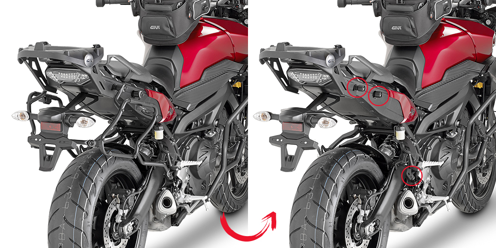 Yamaha MT-09 Tracer 15-17 boční nosiče kufrů PLXR2122-KLXR2122 