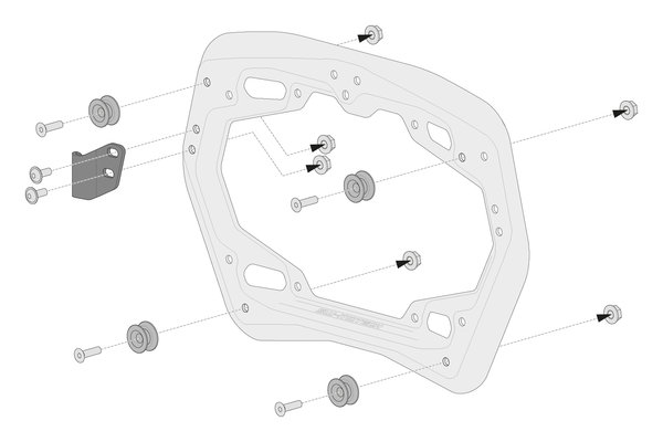 KFT.00.152.35100 Adapter pro kufr TraX  na nosič SW-PRO