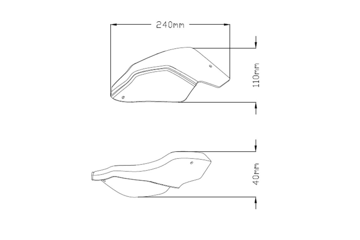 Zvýšení krytů páček pro KTM 9622T