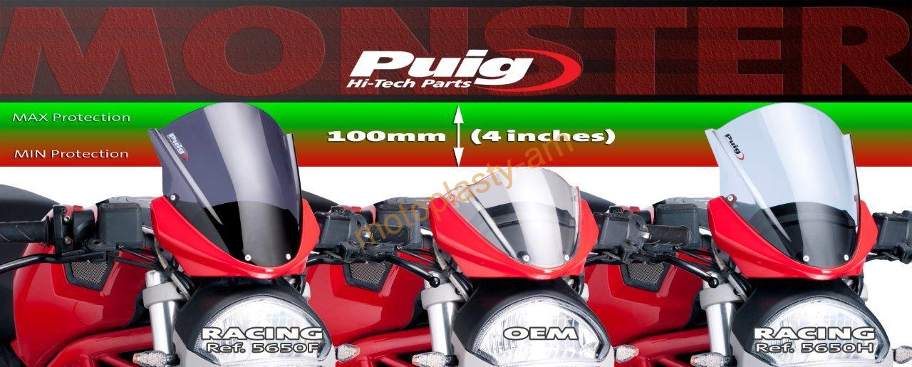 Ducati Monster 696/796/1100/S plexi Puig 5650H
