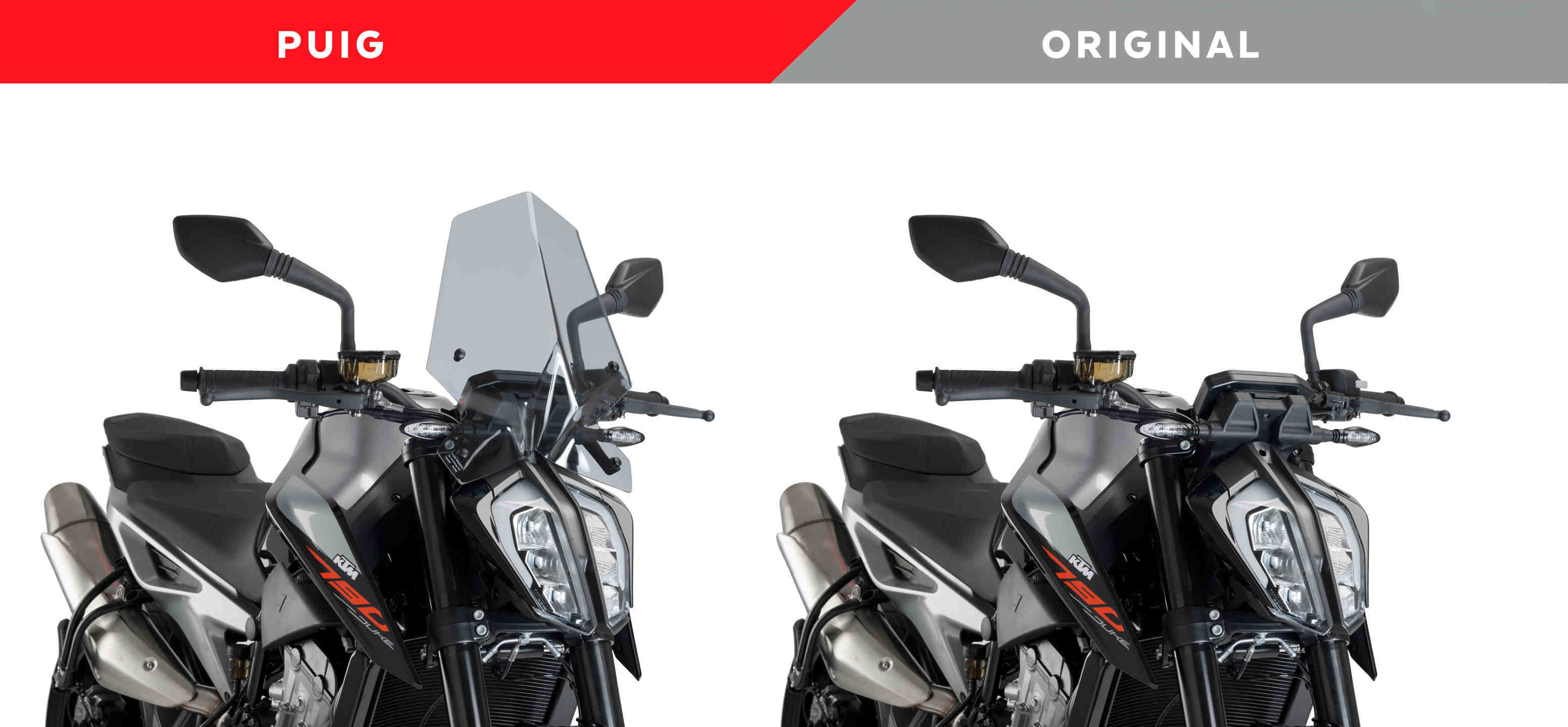 KTM 790 Duke 2018 plexi Puig 9668F