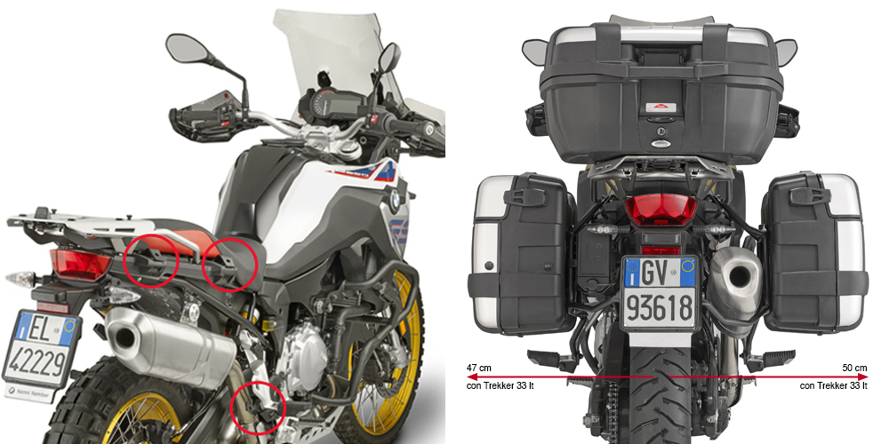 BMW F800GS 24-26/F900GS Adv.24-26 boční nosiče KLR5127