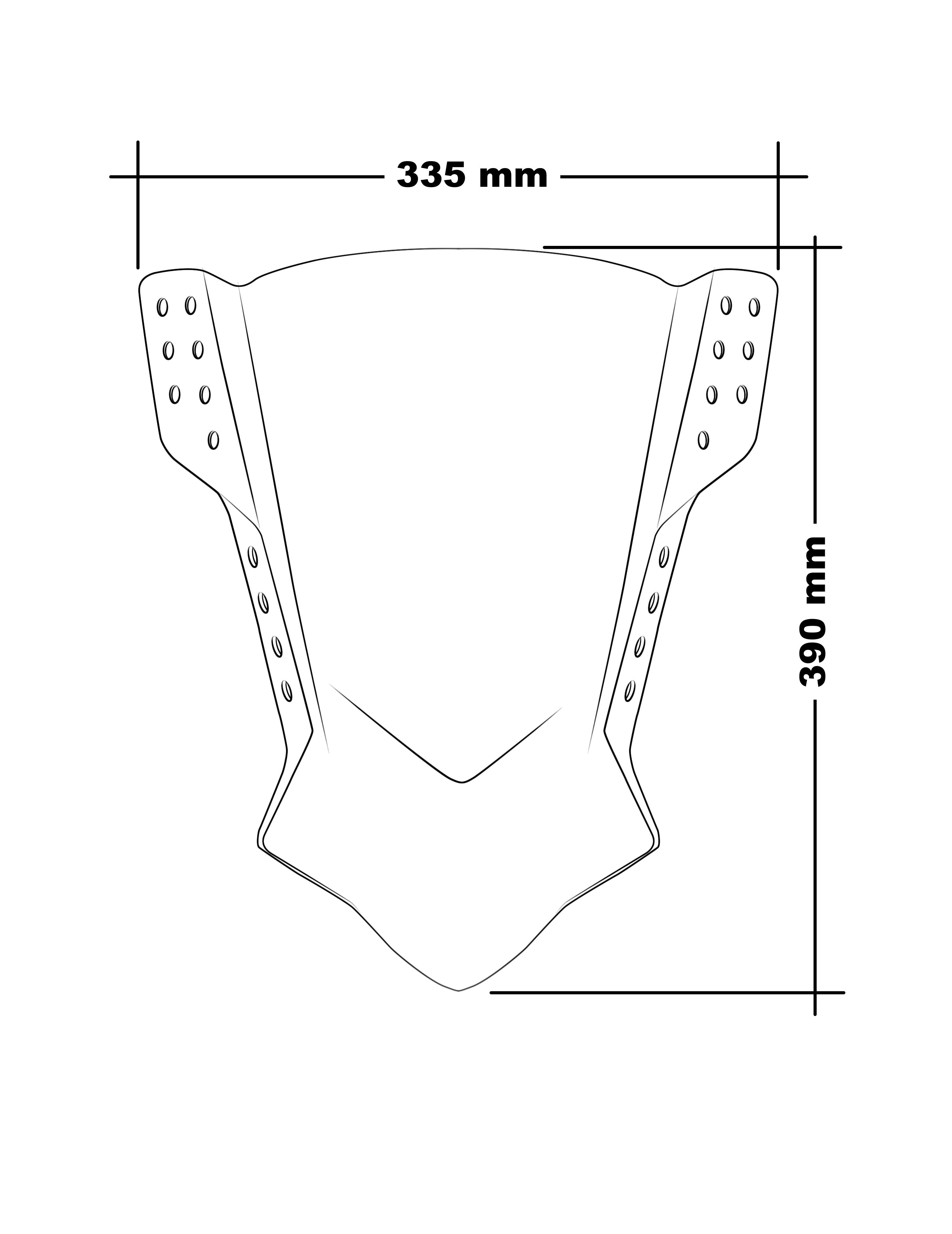 Plexi Rafale PUIG 5881A modré