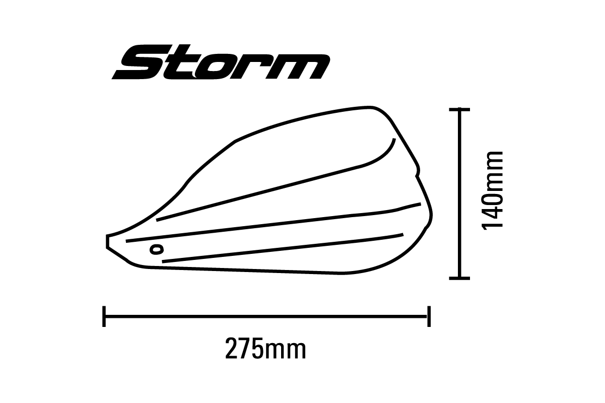 Chrániče rukou Storm S5 STM-005-02-BK