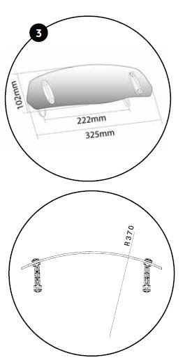 Přídavné plexi/deflektor Puig 100 X 313  6375W