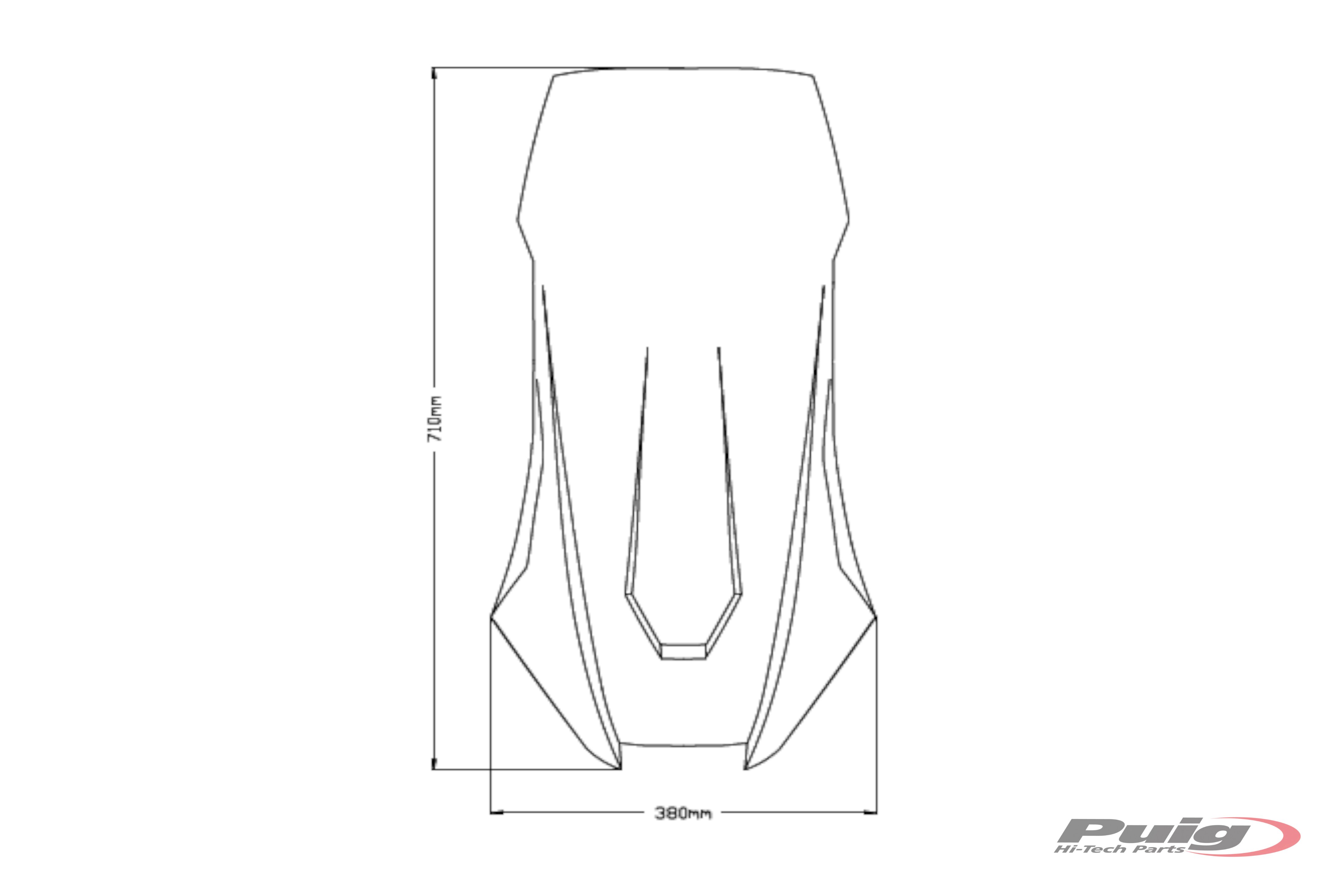Honda X-Adv 750 21- plexi kouřové Puig 20585H