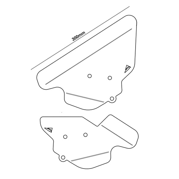Yamaha Tracer 9 21- kryt zadních stupaček 35290M