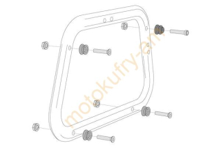 KFT.00.152.22500/B  Adapter pro kufry AERO na boč. nosič SW- EVO