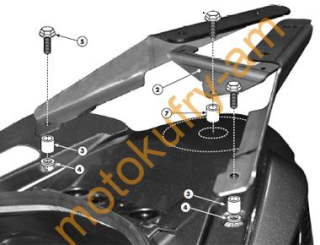 Burgman 125-200 06-18 montážní sada topcase KR3106 