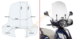 Like 125/150 17-22 plexi Givi 6109A+A6109A