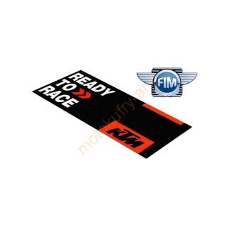 Koberec pod moto KTM černo/oranžový