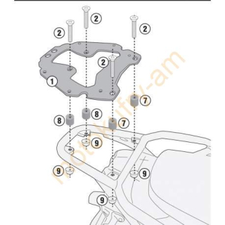 Moto Guzzi V 85 TT 19-23 montážní sada topcase KR8203