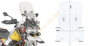 Moto Guzzi V 85 TT 19-23 plexi Givi AF8203