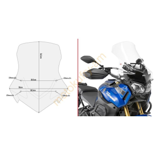 Yamaha XT 1200 ZE 14-16  Super Teneré plexi D2119ST