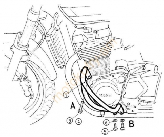 Padací rámy Suzuki GSX 1400 01-06 501329 00 02
