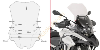 BENELLI TRK502/TRK502X 17-25 plexi Givi D8703ST