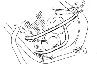 Yamaha XJ 600 DIVERSION 91-95 padací rámy 501402 00 02