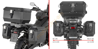 CF MOTO 800 mt-x 25 boční nosiče KLO9227MK